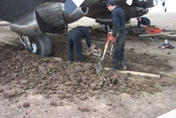 Plane in Mud